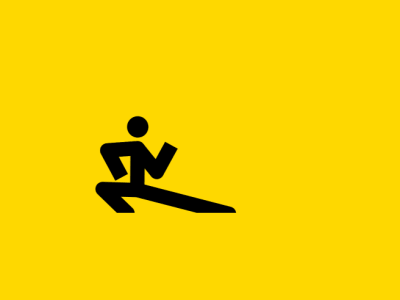 Logo Kung Fu after effects character animation kungfu logo logo animation loop rubberhose yellow