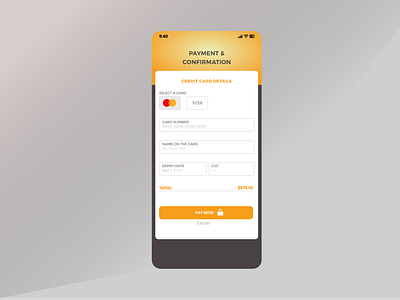 Daily UI :: 002 (Credit Card Checkout)