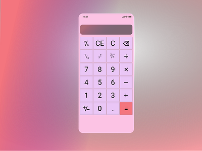 Daily UI :: 004 (Calculator)