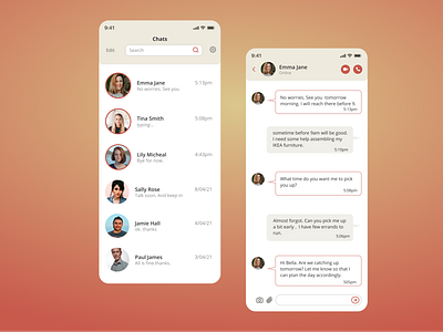 Daily UI :: 013 (Direct Messaging)