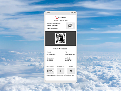 Daily UI :: 024 (Boarding Pass) boarding pass boardingpass daily100challenge dailyui dailyuichallenge ui uidesign