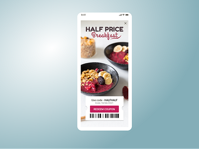 Daily UI :: 061 (Redeem Coupon) daily100challenge dailyui dailyuichallenge redeem coupon ui uidesign