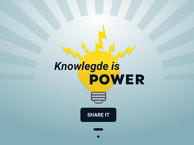 Knowledge is power. Share it. challenge designchallenge graphic design knowledge is power thinkific challenge
