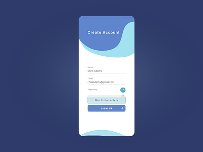 Daily UI :: 087 (Tooltip) daily100challenge dailyui dailyuichallenge signup tooltip ui uidesign ux
