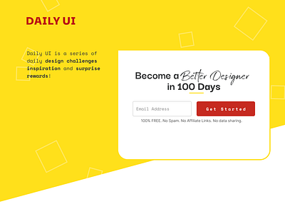 Daily UI :: 100 (Redesign Daily UI Landing Page)