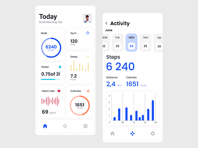 Health app app design graphic design ui ux