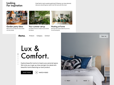 Furniture Web Design design graphic design ui ux