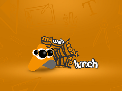 My web ready for lunch animation branding design illustration logo spider vector web