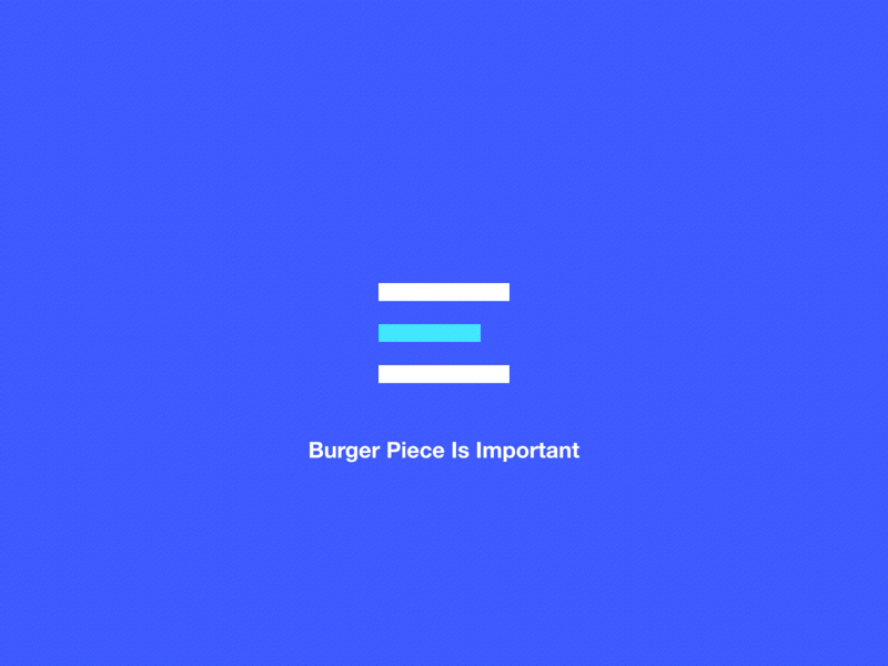 Don't throw burger piece animation burger close interaction menu mobile nav principle sketch ui ux web