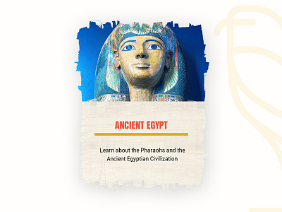 Egyptian bardy card ancient bardy card egypt mobile pharaoh tourism ui ux web