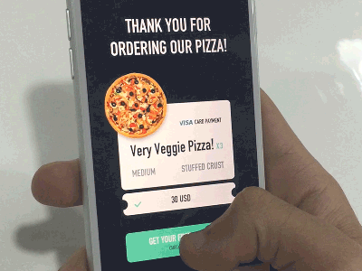 Pizza coupon rubbing prototype