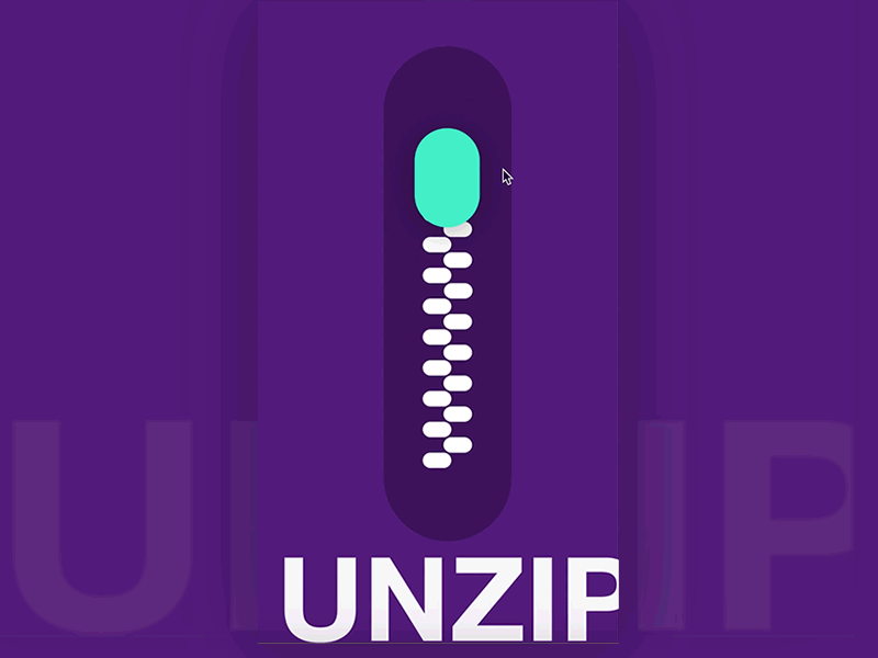 Unzip with Principle animation drag gif moving principle prototype unzip