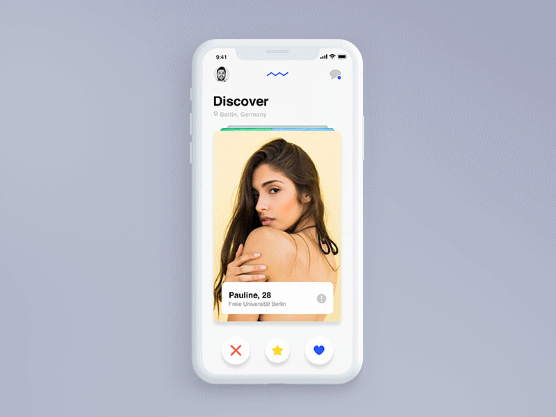 Tinder style experiment ae app design ios mobile particle principle sketch tinder ui ux