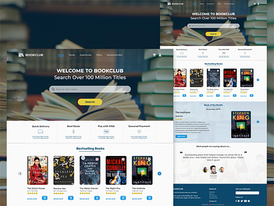 BookClub Book Store bookclub books bookshop bookstore clean creative design ui user interface ux visual design web design webdesign