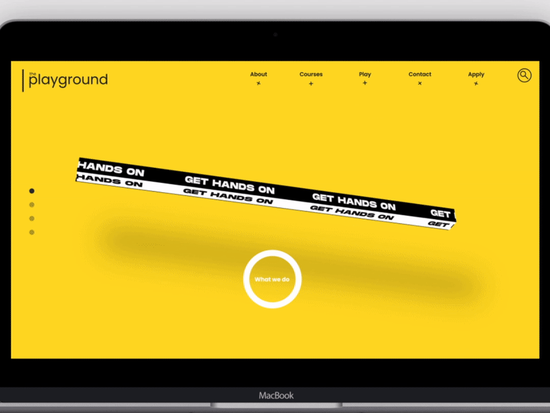 The Playground Website Demonstration - Part 3 animation concept ui uidesign user experience user interface ux uxdesign webdesign