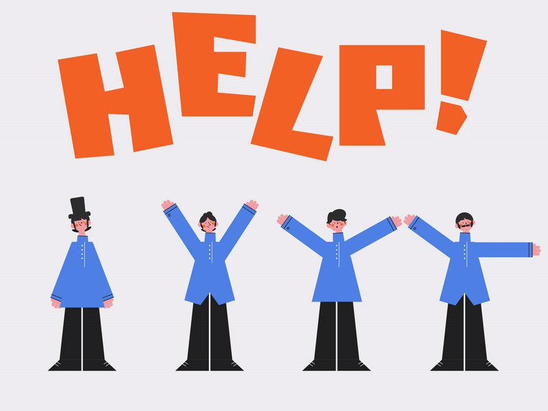 The Beatles HELP Animation