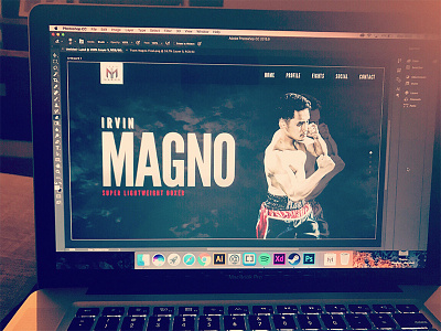 Irvin Magno Professional Boxer boxing redesign sport ui ux website