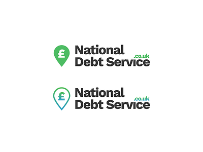 National Debt Service Logo Variations branding debt finance logo