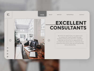 Excellent Consultants Consulting Website Page