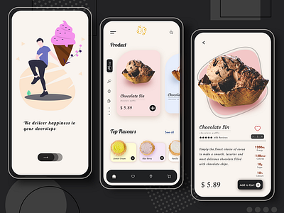 Ice Cream App Concept