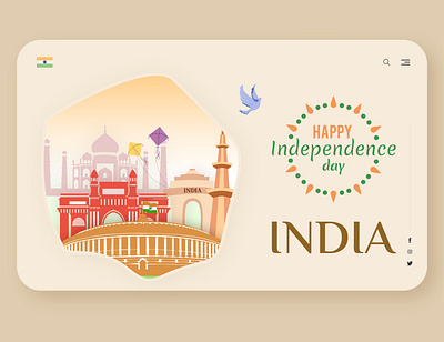 India, Independence Day adobexd art artwork clean colors concept digitaldesign freedom graphic design happy illustration india love minimal patriotic peace uiux uiuxdesigner vector webdesign