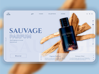 Dior Perfume Website Landpage