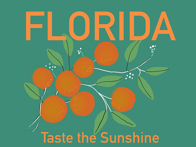 Florida Postcard challenge dribbble dribbbleweeklywarmup florida fun grow learning postcard postcardproject