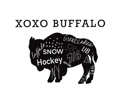 xoxo Buffalo buffalo digitalart