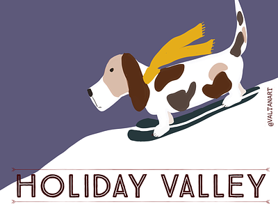 Skiing, Holiday Valley, WNY digitalart