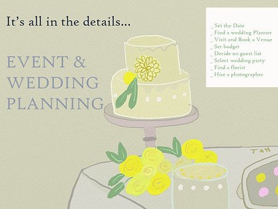 Its all in the details... advertising illustration weddings