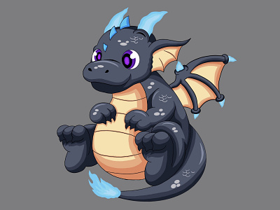 Lil Drago art art style dragon illustration