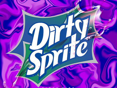 Cover art - Dirty Sprite branding cover design graphic design illustration typography vector