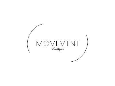 movement boutique branding design illustration logo minimal typography