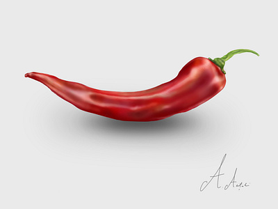 Spicy digital painting illustration photoshop painting