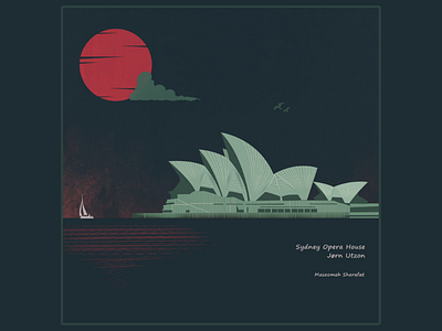 Sydney Opera House design illustration photoshop sydney opera house