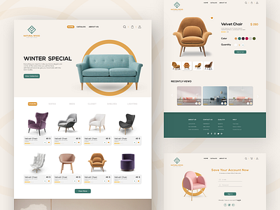 Furniture Web UI Concept