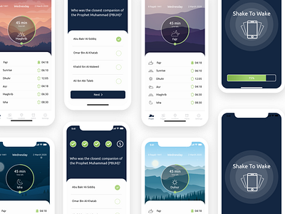 Re-design Never miss Fajr App