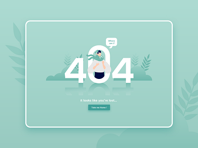 404 Page UI Design 404page design illustration ui ui ux ui design uiux vector web design webdesign website
