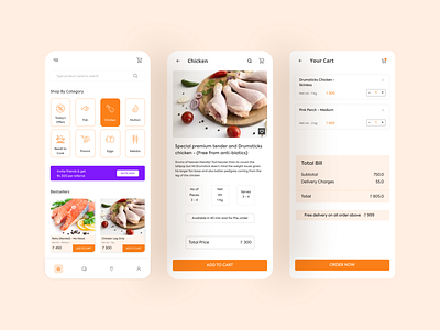 Meat Order App Concept