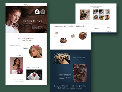 Exclusive jewelry online store dailyui design exclusive jewelry homepage inspiration jewelry store landing page online store ui web webdesign website