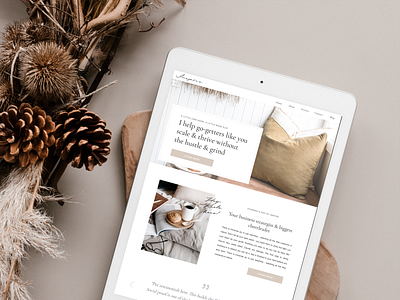 Inspire | FREE Showit Website Template