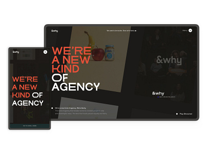&why agency Rebranding agency branding design portfolio typography ui ux web website