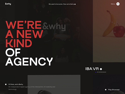 &why agency Rebranding agency branding design drag portfolio typography ui ux web website