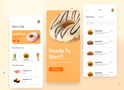 Food app app design ui ux