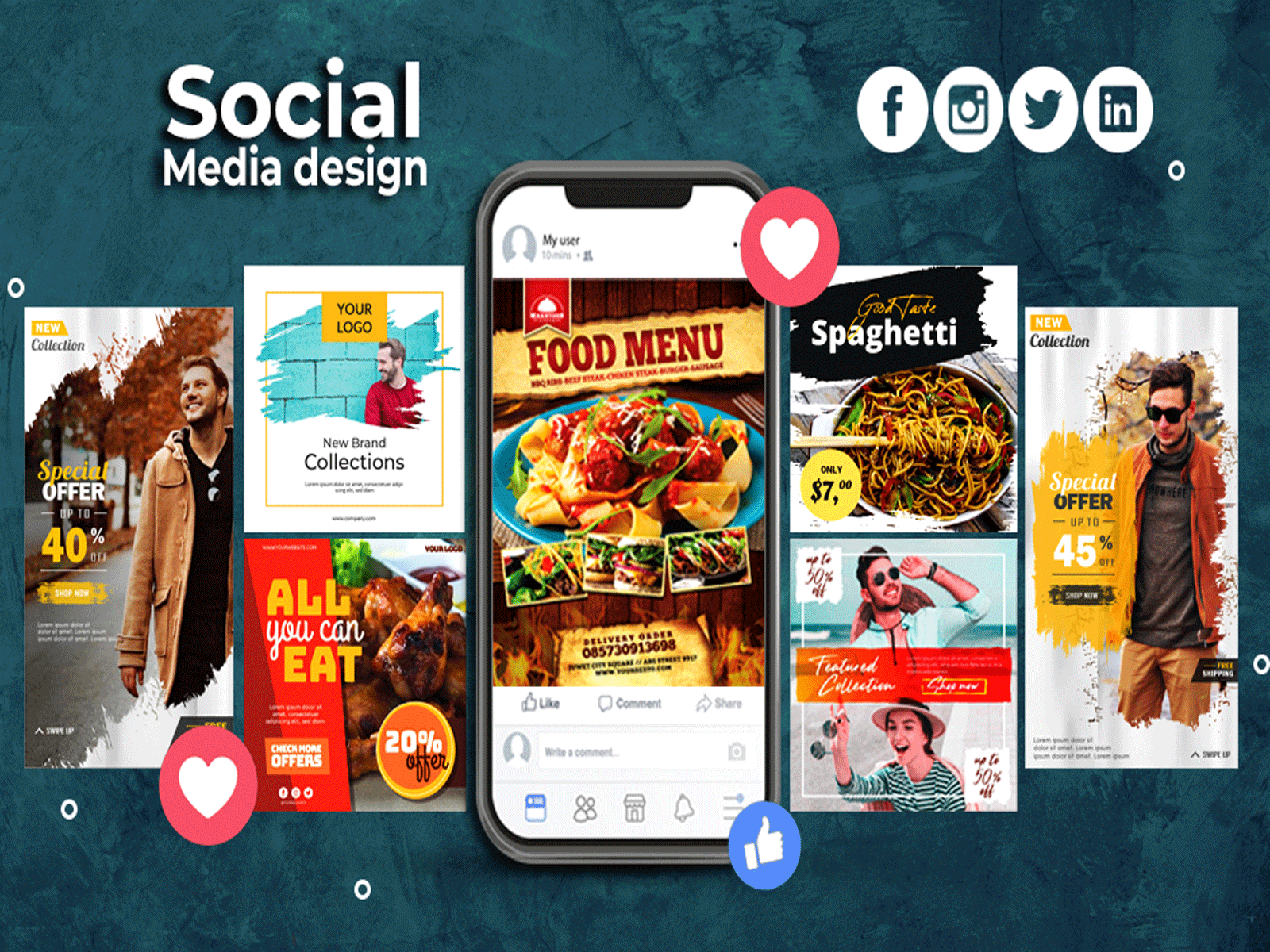 Social media designs