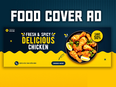 Facebook Cover ads banner branding cover facebook facebook ad facebook cover facebook cover design facebook cover free psd facebook cover photo factory food food banner food cover ads illustration instagram banner social media design