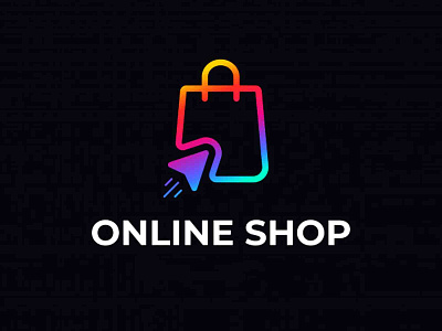 Online shopping logo design