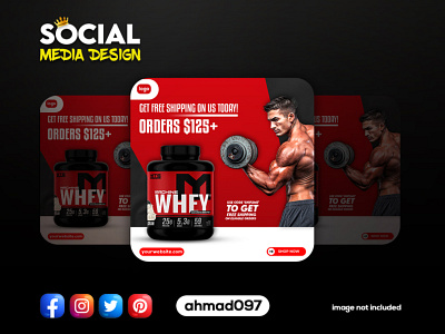Social Media Design 3d ads banner animation branding design designer graphic design illustration instagram banner logo motion graphics social media social media design ui