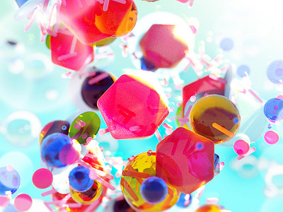 SSS Test 3d c4d candy cinema4d colorful octane particle render