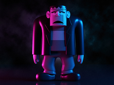 FRANKEN (Kaibutsu-Kun) 3d c4d character cinema4d frankenstein halloween japan octane render toy